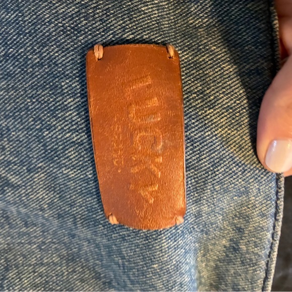 Lucky Brand Boho Denim Crossbody Bag with Leather Accents & Embroidery EUC - Picture 3 of 4